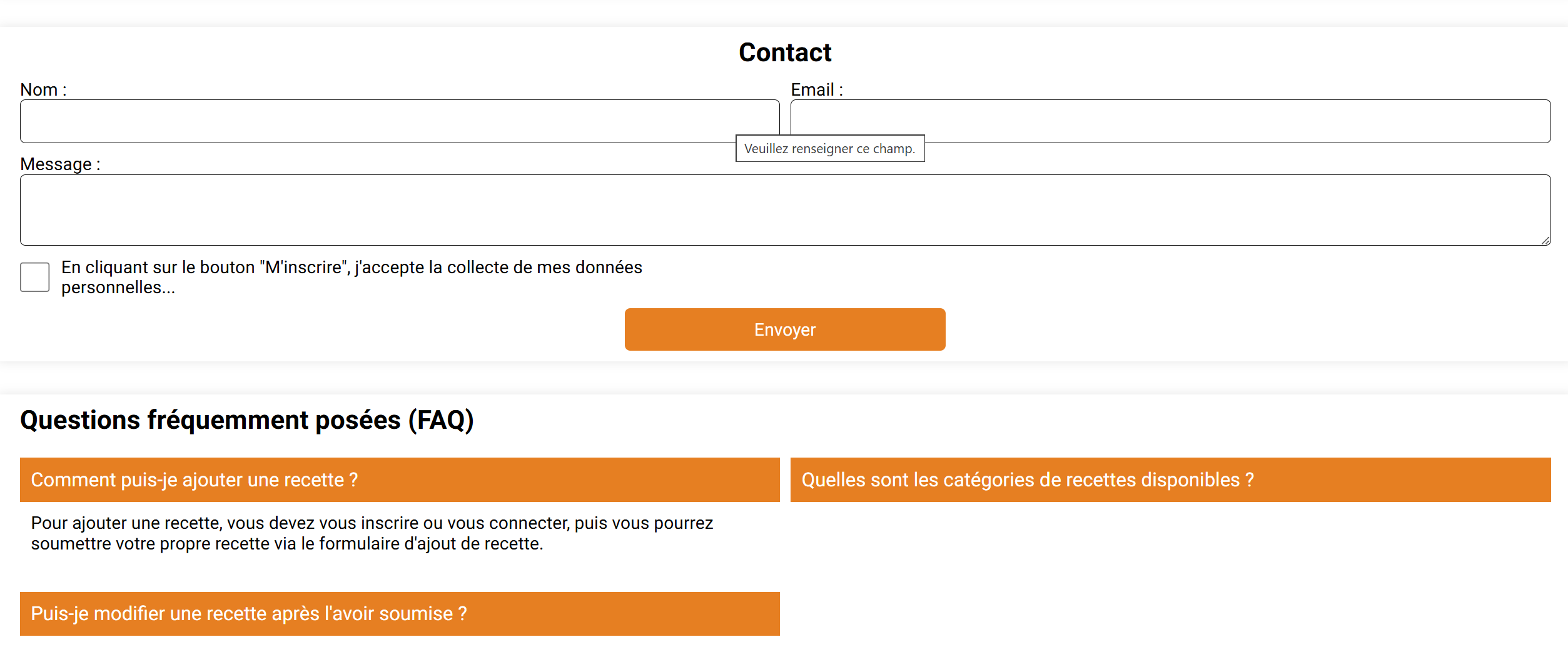 GourmeTech - Plateforme de recettes culinaires interactive - Image 1 - Image 4 sur 4