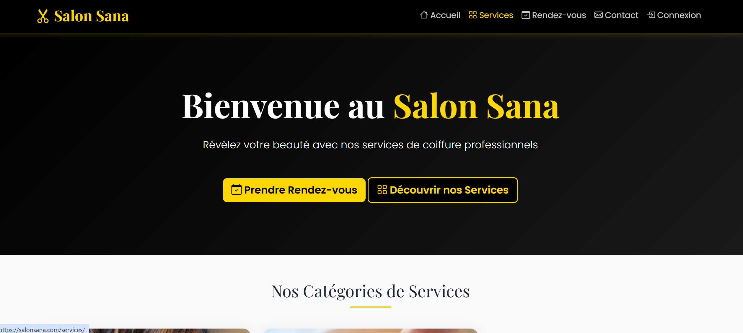 Salon Sana - Système de Gestion de Salon de Coiffure - Image 1 - Image 1 sur 5