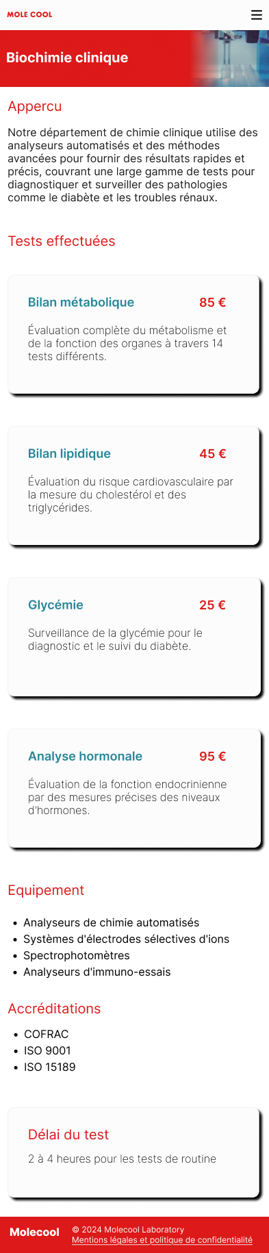 Plateforme Mole Cool - Laboratoire Médical - Image 1 - Image 7 sur 10